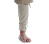 HEMAD Medieval calf wrap 'Søgård Mose' LARP Viking leg wraps for tying made of warming wool felt, 1 pair, 60 x 35 cm, beige, One Size