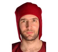 HEMAD Medieval Cap Kahedins Wool Felt Brown, Black, Grey, Red M, L, XL Garment LARP, red, L