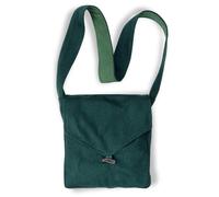 HEMAD Medieval Shoulder Bag Wool Felt Horn Button with Lining Model: Dwain, Plain Green