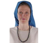 HEMAD Medieval Women's Headscarf 100% Cotton Model: Laudamie, Royal Blue