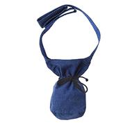 HEMAD shoulder bag, small - cotton/linen look - medieval clothes. blue blue S