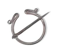 HEMAD Viking Omega-Fible Handmade Diameter 4.2 cm (1 Piece) | Medieval Ring Fibula Fibulas Robe Needle Iron | Model: Styrbjörn