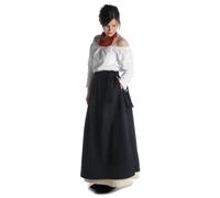 HEMAD Women´s Medieval All-Around Apron, Cotton - Black S/M