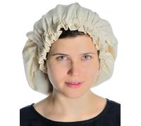 HEMAD Women's Medieval Hat Florie - Pure Cotton - Beige