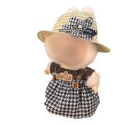Hemaisu 3 - Piece Doll Clothes Set | 14 - 17cm Adorable Cute Outfit Compatible with La Bubu The Monster | with Hat, Top & Suspender Skirt for Action Figures