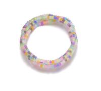 Hemasa 16 Pcs colorful luminous beaded Ankle Chains for Girls/Woman