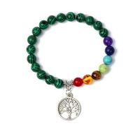 Hemasa 8mm black stone volcanic stone tag life tree shining stone lapis lazuli yellow tiger eye stone yoga bracelet supply d32 25