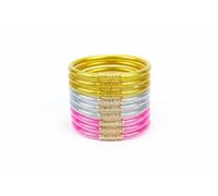 Hemasa 9-Layer Gold Powder Double-Spell Three-Spell Combination Shiny Candy Color Silicone Women's Bracelet Multicolor