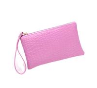 Hemasa Crocodile Pattern Wallet Litchi Grain Coin Purse Female Bag Wrist Bags Zipper Phone Pocket Credit Card Holder