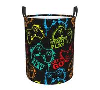 Hemasa Gamer Laundry Basket Hamper Gaming Storage Basket Game Controller Toys Clothes Organizer Bin Waterproof Laundry 7 S