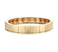 Hemasa Gold Colour Neon Rainbow Enamel Tile Beads Bracelets for Women/Girls