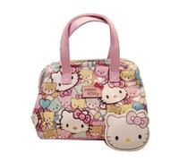 Hemasa Hello Kitty Cartoon Cosmetic Bag/Make Up Bag Travel Size Makeup PU Purses Bags Melody Women Handsbag Hellokitty