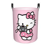 Hemasa Hello Kitty Laundry Hamper Large Storage Basket Cartoon Sanrio Girls Boys Toy Organizer (Color 18, 42 * 34)