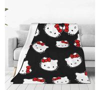 Hemasa Hello Kitty Warm Soft Throw Blanket for Autumn/Camping Bedroom Print Bedspread 102x127cm