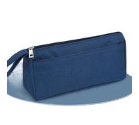 Hemasa Large Capacity Pencil Case Portable Oxford Pencil Case/Double Layer Stationery Box Children Pencil Bag (Blue)