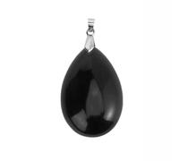 Hemasa Natural Stone Necklace for Women/Water Drop Pendant Healing Tiger Eye Amethysts Crystal Pendants Necklaces H351 Obsidian