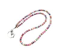 Hemasa Phone Lanyard Soft Clay Keychain Bag Backpack Car Charm Pink