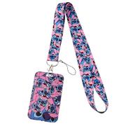 Hemasa Stitch and Pink Angel Lanyard Phone Strap for Keys ID Badge Holder Neck Strap Key Chains Gift (Color 10)