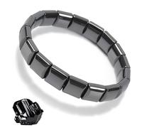Hematite Bracelet For Men, 2025 Design With Grounding Energy, Corrosion Resistant Magnetic Bracelet For Men, 9mm Link Size Fits Nomination Systems, Gift For Dad Husband Boyfriend