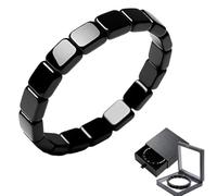 Hematite Bracelet For Men,Natural Hematite Magnetic Bracelet,Naturally Support Manhood,Restore Confidence & Energy Gift For Dad, Husband, Boyfriend (1pcs)