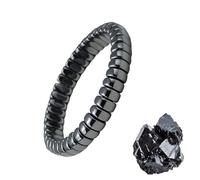 Hematite Bracelet For Men, Reclaim Your Edge & Confidence, Be Focused, Strong, and Ready to Take on Anything, Natural Hematite Stone Beaded Stretch Bracelets, Inspirational Gifts for Men (F)