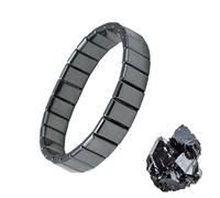 Hematite Bracelet For Men, Reclaim Your Edge & Confidence, Be Focused, Strong, and Ready to Take on Anything, Natural Hematite Stone Beaded Stretch Bracelets, Inspirational Gifts for Men (C)