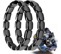 Hematite Bracelet, Hematite Bracelet For Men, Regain Your Innate Confidence and Motivation, Gift for Dad, Husband, Boyfriend (2PC)