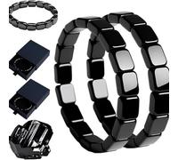 Hematite Bracelet,Hematite Bracelet - Inspired by Roman Generals & Viking Warriors, Daily Wear Connects Energy Field to Naturally Boost Metabolism, Restore Confidence & Edge (2 PCS)