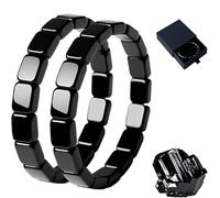 Hematite Bracelet Men, 2025 New Natural Black Beaded Bracelet, Focus & Confidence, Magnetic Hematite Bracelet for Premium Natural Materials (2PCS)