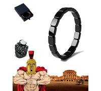 Hematite Bracelet Men, 2026 New Hemios Hematite Bracelet - Natural Way To Reclaim Your Masculine Edge, Adjustable Hemys Legendary HematiteFor Men - Inspired By Roman Generals & Viking Warriors (1Pcs)