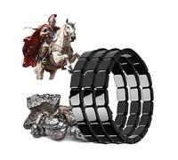 Hematite Bracelet Men,Hematite Bracelet for Men Reclaim Your Confidence,Natural HEmatite Stretch Bracelet Natural Stone Stretch Healing Bracelets,Male Energy Inspirational Gift Jewelry (3 Pcs)