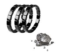 Hematite Bracelet Men,Polished Hematite Bead Bracelet,Reclaim Your Edge & Confidence,Unisex Healing Jewelry,Anxiety Stretch Beaded Healing (3pc)