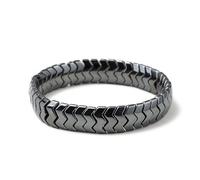 Hematite Bracelet Men - Reignites Masculine Energy, 2025 New Mens Bracelet, Natural Square Shape Hematite Bracele/t, Natural Hematites Stone Beaded Stretch Healing Bracelets (I)