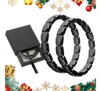 Hematite Bracelet Men,Restore Confidence And Your Edge, Helping You Feel More Focused, Grounded And Empowered In Daily Life (2PCS)