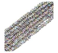 Hematite Irregular Gravel Natural Stone Spacer Loose Beads for Jewelry Making Bracelet DIY Finding(5x8mm Light Purple)