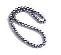 Hematite Necklace Black Obsidian Therapy Necklace for Men Black Peace Sign Necklace Charm Necklace Hippie Jewelry, Standard, Metal, No Gemstone