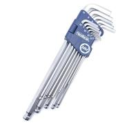 HemBorta Extra Long Metric Allen Key Set, Hex Keys 13pc 1.27-10mm Satin