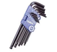 HemBorta® Imperial Allen Key Set Ball End 13pcs, Long Imperial Alan Keys Sets 3/64-3/8 Inch SAE Allen Keys, Heat Treated Hex Key Set with CRV Steel Allan Keyes