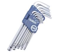 HemBorta Metric Allen Key Set, Long Ball End Hex Keys 13pc 1.27-10mm Satin