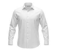 Hemd aus Baumwolle-Leinen-Mix - male - Xacus - Formal Shirts - White - 3XL - Shirts 3XL