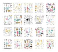 HemerVows Custom Funny Christian 67 Iron on Transfer for Tshirts, 20Pcs Bible Themed Heat Transfer Vinyl Stickers Set, High Heat Iron on Decals for Clothing Bag Pillow Covers DIY Decor