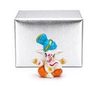 Hemideals Ganesh Idol for Car Dashboard, Ganpati Bappa Small Idol,Hindu God Statue (GSKYS SkyBlue Small)