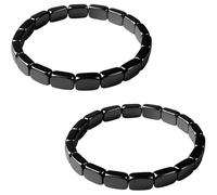 Hemios Hematite Bracelet,2 Pack Black hematite bracelet men，18.5CM Adjustable Fit for Professional and Daily Wear2025 New Hemys Hematite Bracelet - Inspired by Roman Generals & Viking Warriors