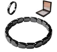 Hemios Hematite Bracelet for Men, 2025 New Hemios Hematites Bracelets, Sharpen Focus And Uplift Confidence Activities Casual, Stylish Magnetic Energy Wristband for Work & Meetings, Gym(1PC)