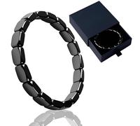 Hemios Hematite Bracelet Men, 2025 New Hemys Mens Bracelet - Natural Way to Reclaim Your Masculine Edge, Legendary Hematite for Men - Inspired by Roman Generals & Viking Warriors (1 pcs with Box)