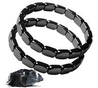 Hemios Hematite Bracelet Men, Hemios Hematite Bracelet, Bead Bracelet Men, Reclaim Your Edge & Confidence, Adjustable Elastic Stretch (2PCS)