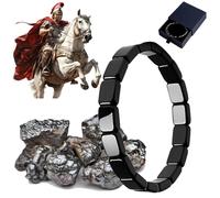 Hemios Hematite Bracelet Men, Hemys Hematite Bracelet - Inspired by Roman Generals & Viking Warriors, Daily Wear Connects Energy Field to Naturally Boost Metabolism, Restore Confidence & Edge (1Pcs)