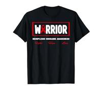 Hemiplegic Migraine Warrior - Hemiplegic Migraine Awareness T-Shirt, Men, Black, Large
