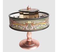 Hemisferium Modernist Praxinoscope Copper, Fully Functional Handcrafted Animation Device, 20cm x 22cm, Beautiful Zoetrope Replica