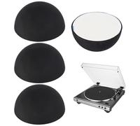 Hemisphere Speaker Pads, Platinum Silicone, 2 x 2 x 1 cm, 4 x Hemisphere Shock Absorbers, Subwoofer Insulation Pads for Audio Equipment, Home Cinema, Studio Speakers and Vibration Dampening